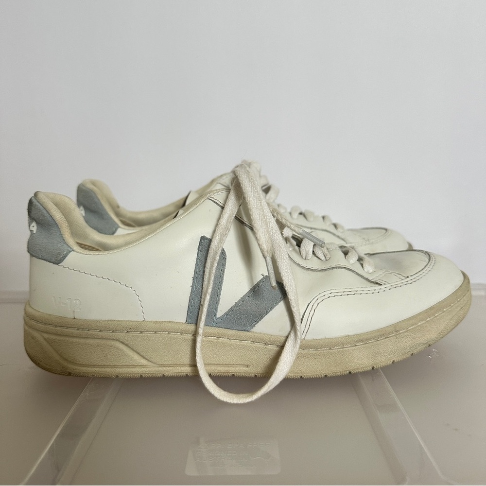 Veja V-12 - Leather White Steel - Picture 10 of 13